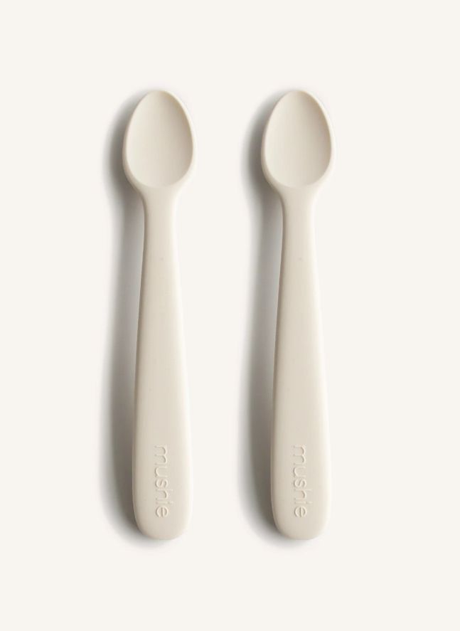 Cuillères en silicone - Set de 2 | Ivoire