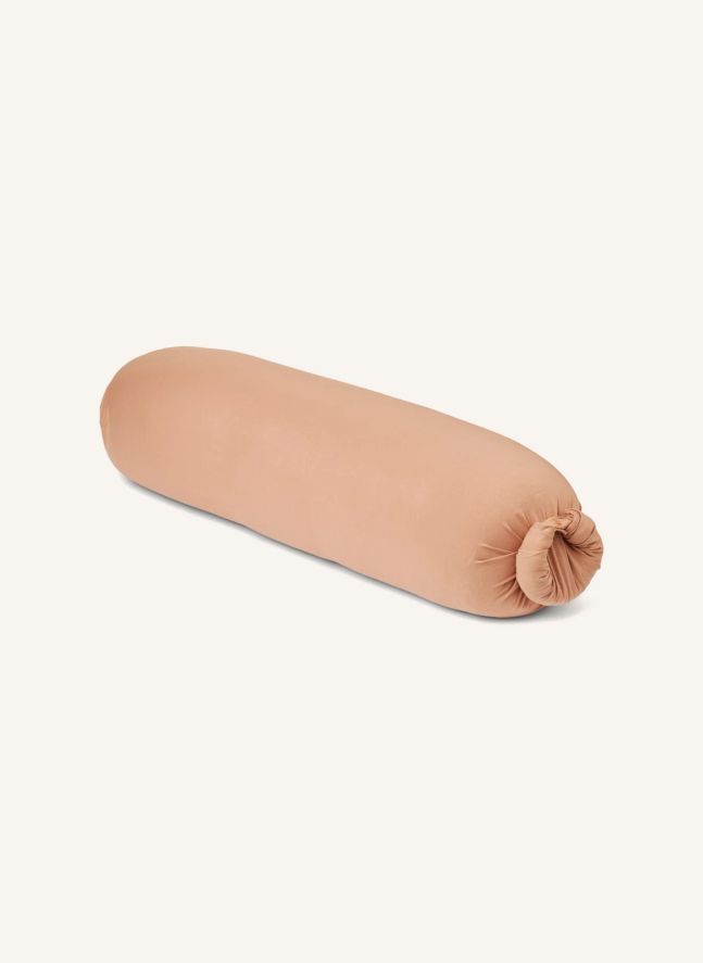 Almohada de lactancia Nura de algodón orgánico | Rosa Pálido