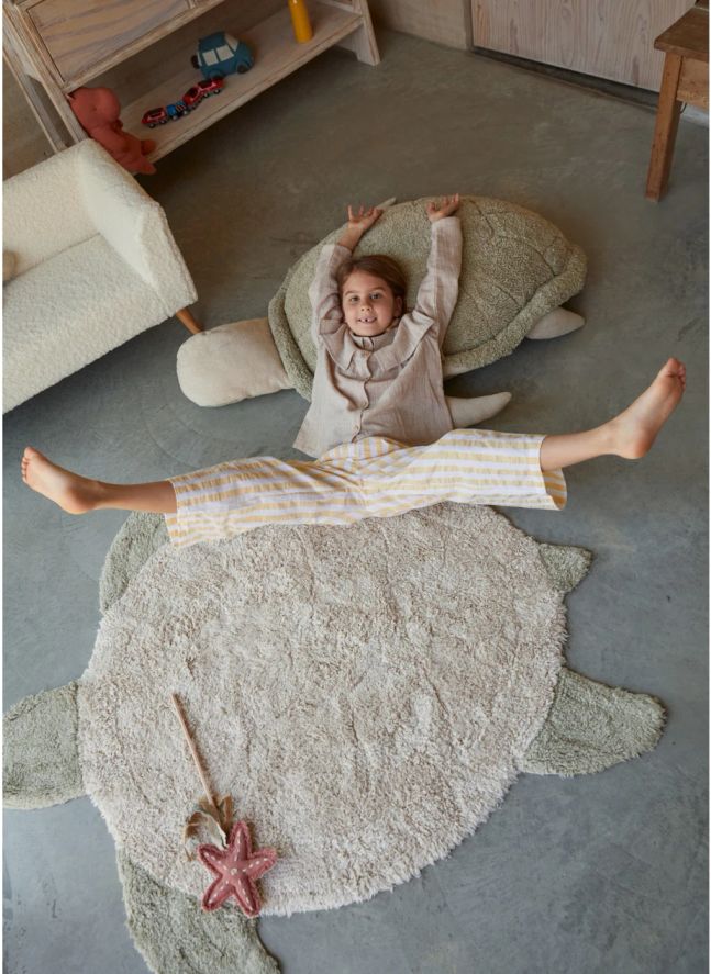 Tapis Sea Turtle | Olive