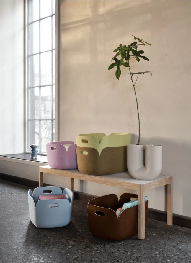Panier de rangement Restore | Vert anis