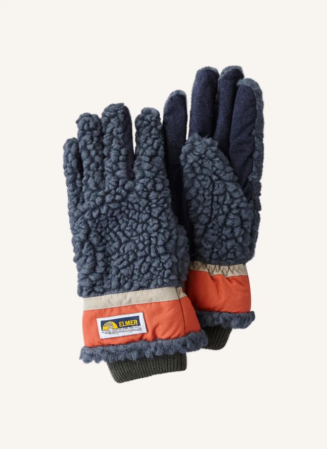 Teddy Wool Gloves | Verdigris