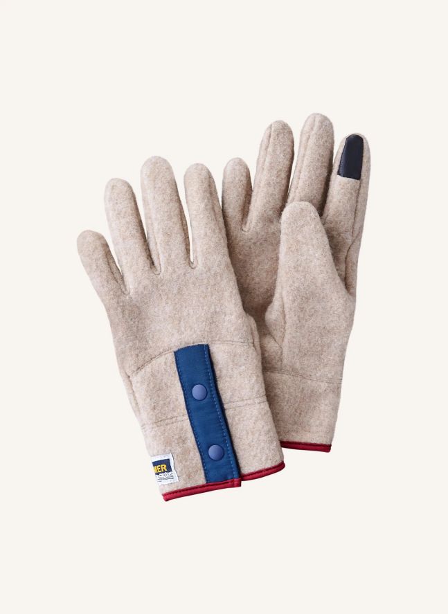 Eco gloves Recycled wool | Camel