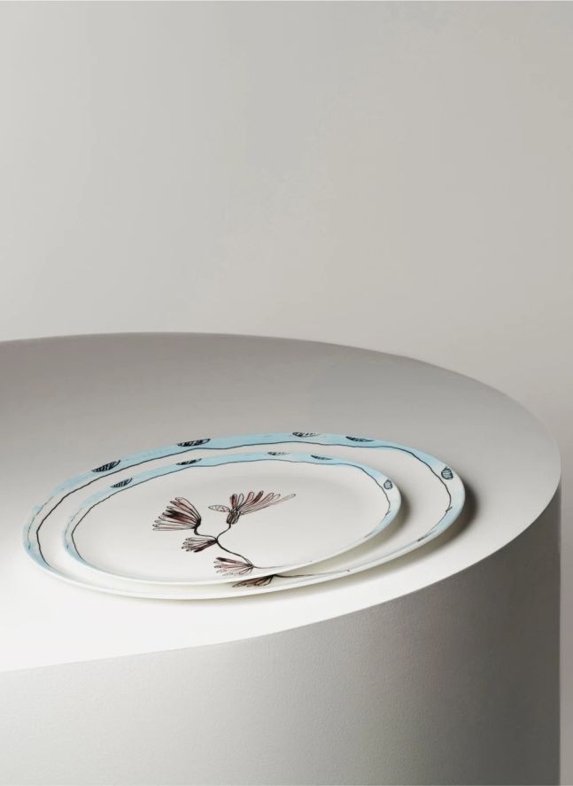 Plat oval Camelia, Serax for Marni | Aubergine