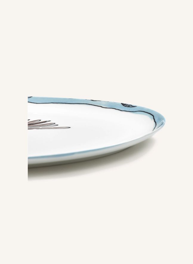Plat oval Camelia, Serax for Marni | Aubergine
