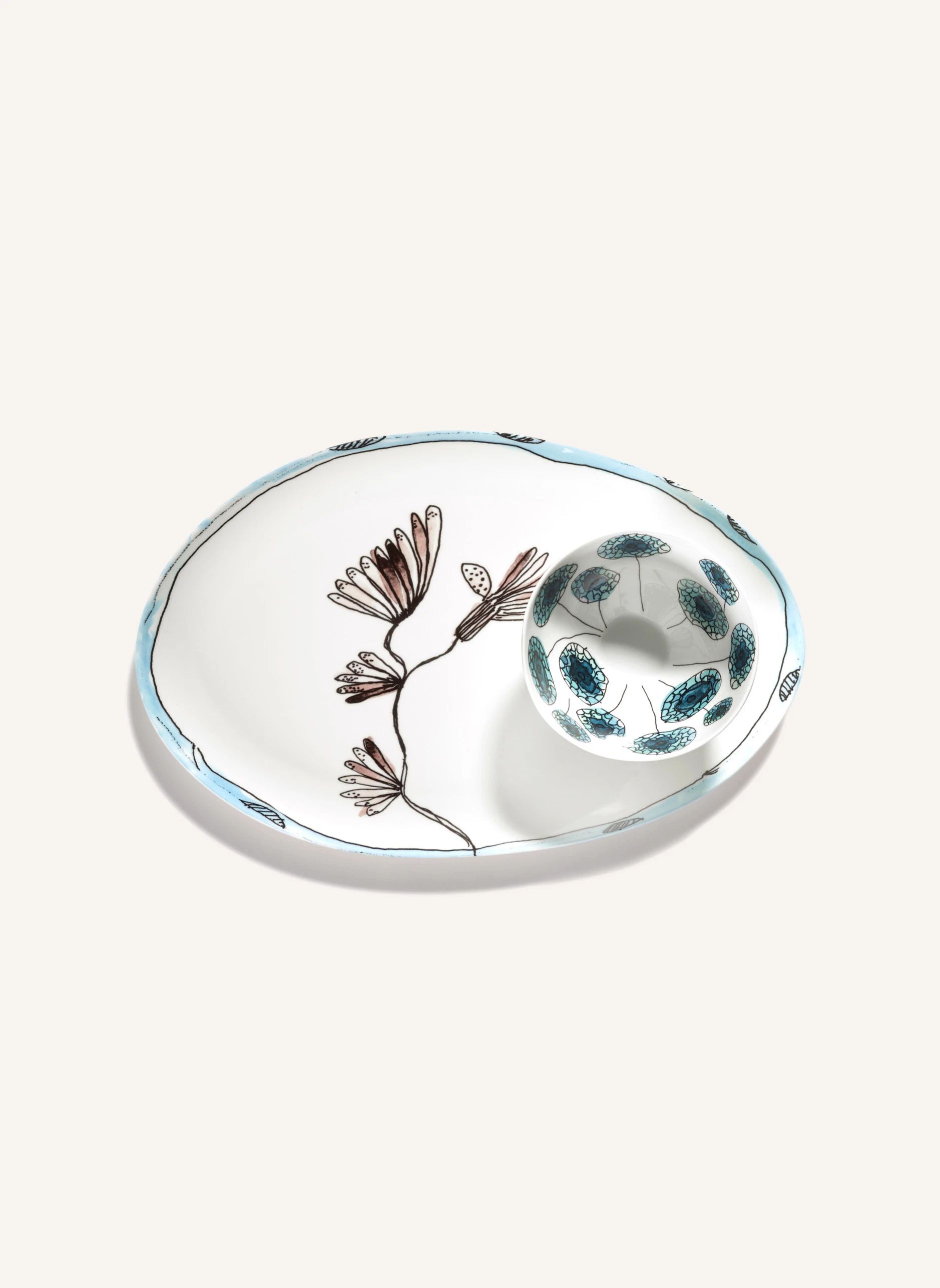Plat oval Camelia, Serax para Marni | Berenjena- Imagen del producto n°6