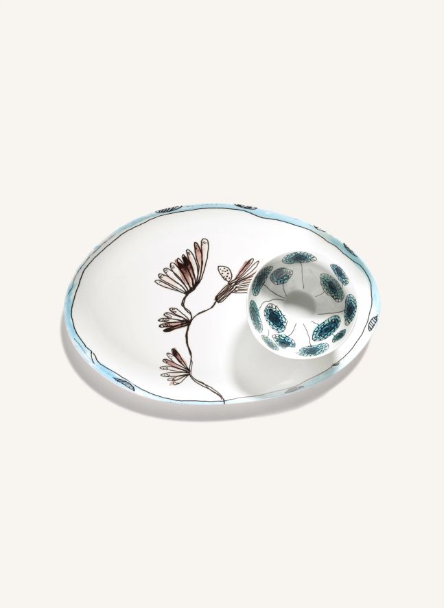 Plat oval Camelia, Serax for Marni | Aubergine