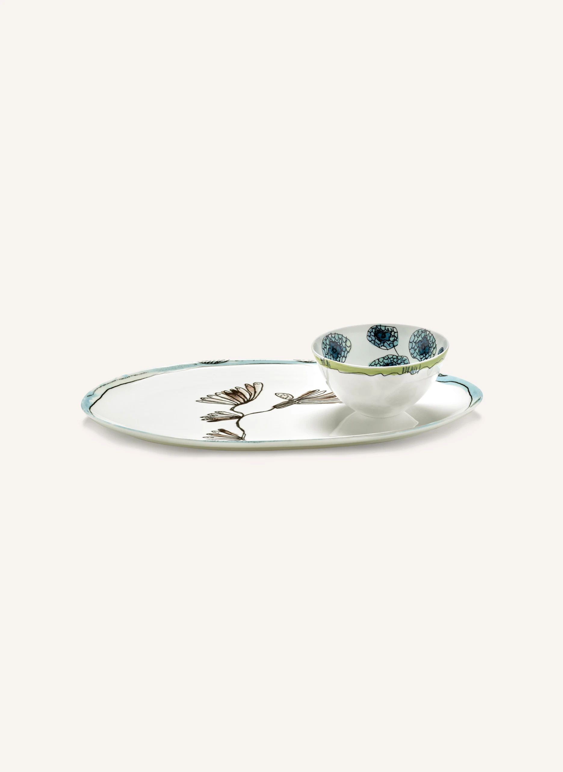 Plat oval Camelia, Serax para Marni | Berenjena- Imagen del producto n°5