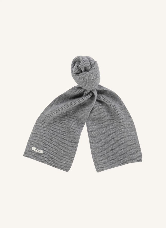 Wool and Angora scarf | Grey
