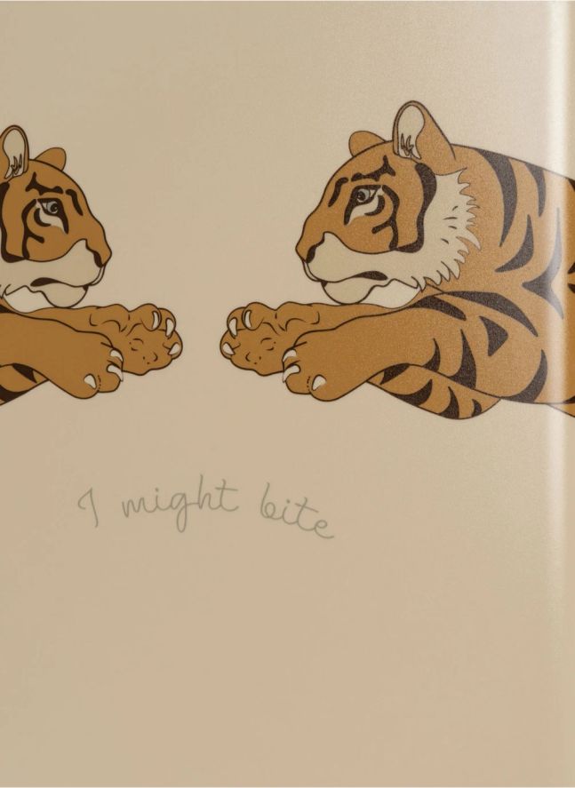 Tiger suitcase | Beige