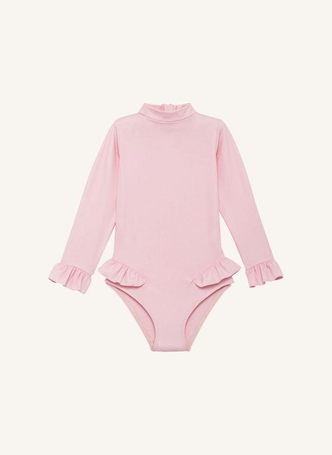Maillot de Bain Anti-UV Fibres Recyclées | Rose pâle