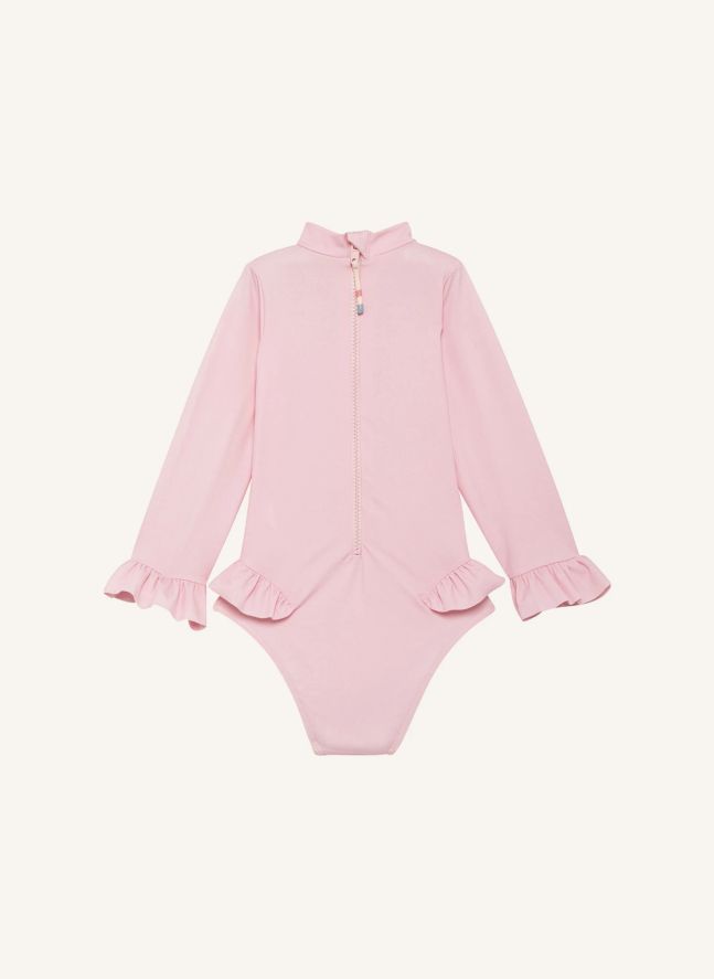 Maillot de Bain Anti-UV Fibres Recyclées | Rose pâle