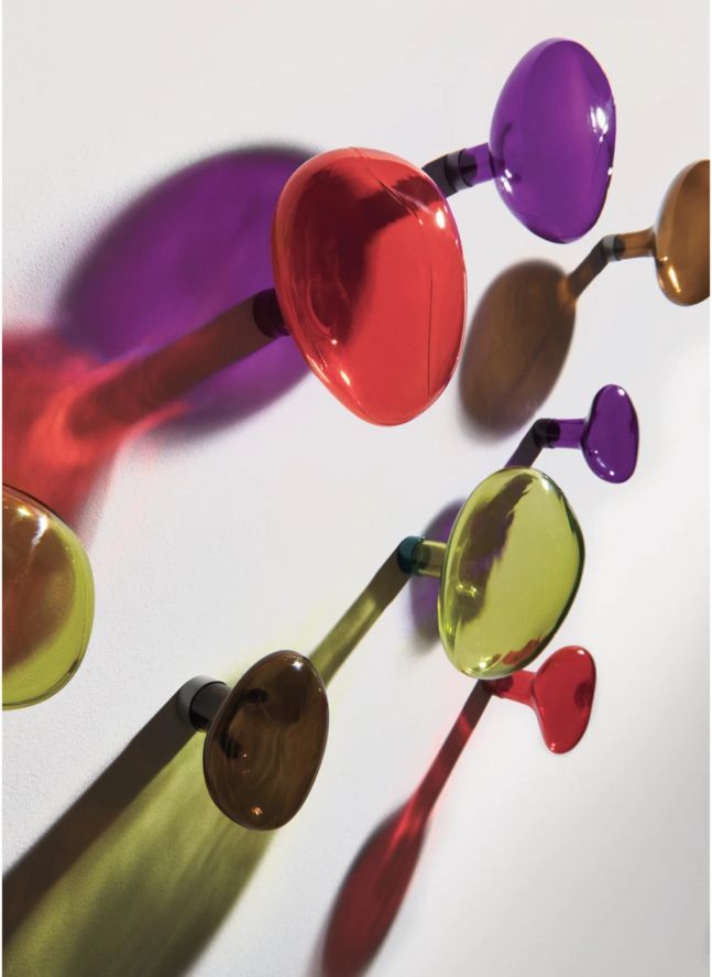 Percha de cristal Bubble grande | Violeta