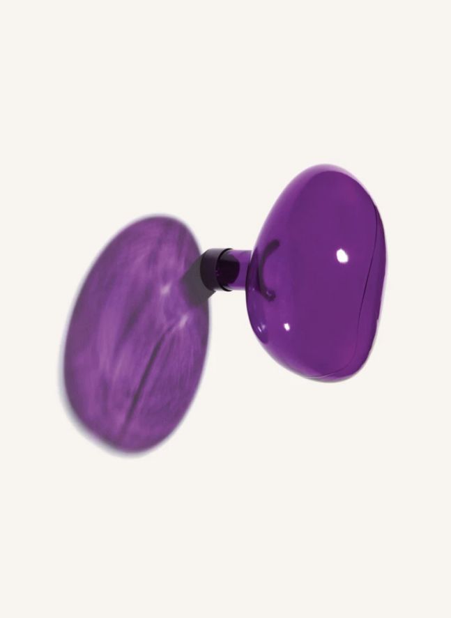 Percha de cristal Bubble grande | Violeta