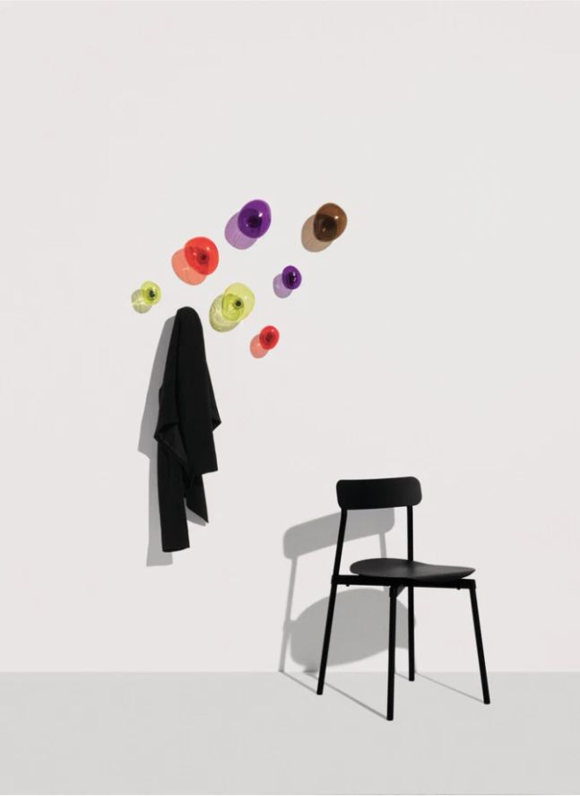 Percha de cristal Bubble grande | Violeta