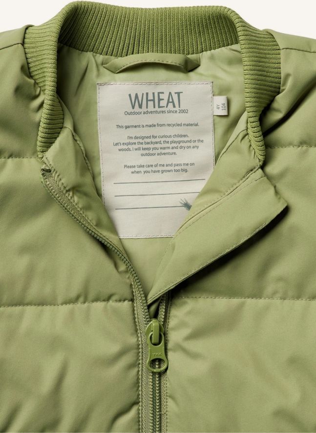 Veste Puffer Sans Manches Andre Unie Fibres Recyclées | Vert