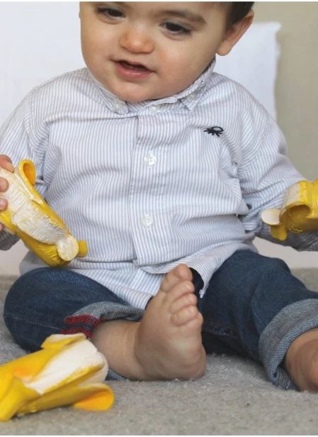 Ana la banane de dentition | Jaune
