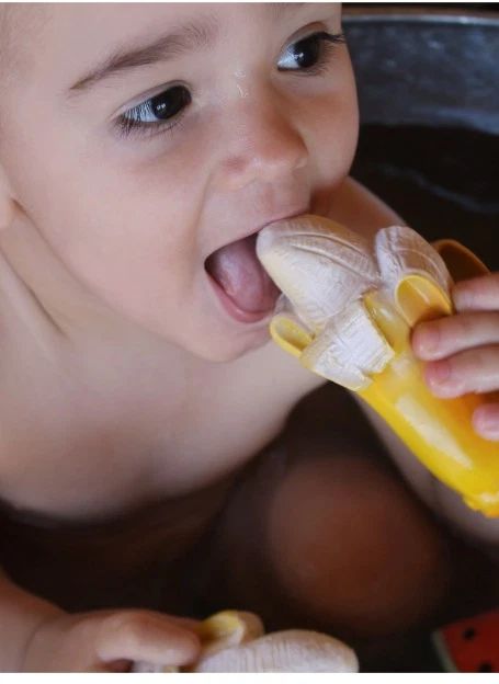 Ana la banane de dentition | Jaune