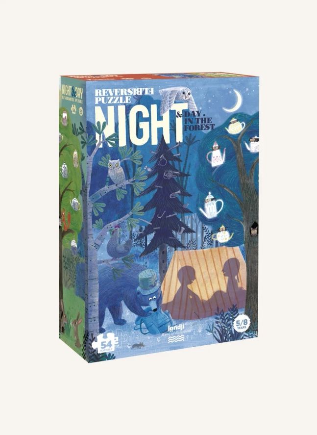 Puzzle recto-verso Jour et nuit dans la forêt
