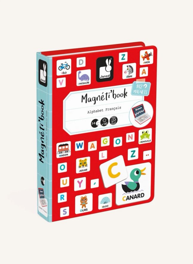 Livre magnétique alphabet Magnéti'book - 131 magnets