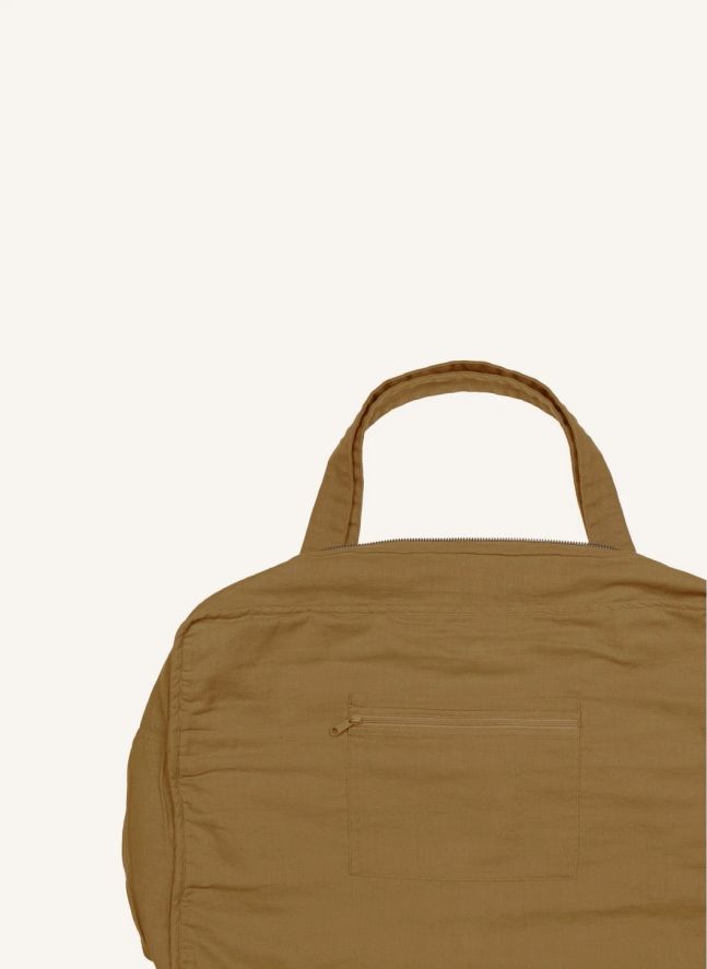 Bolso de fin de semana de algodón biológico | Gold S024