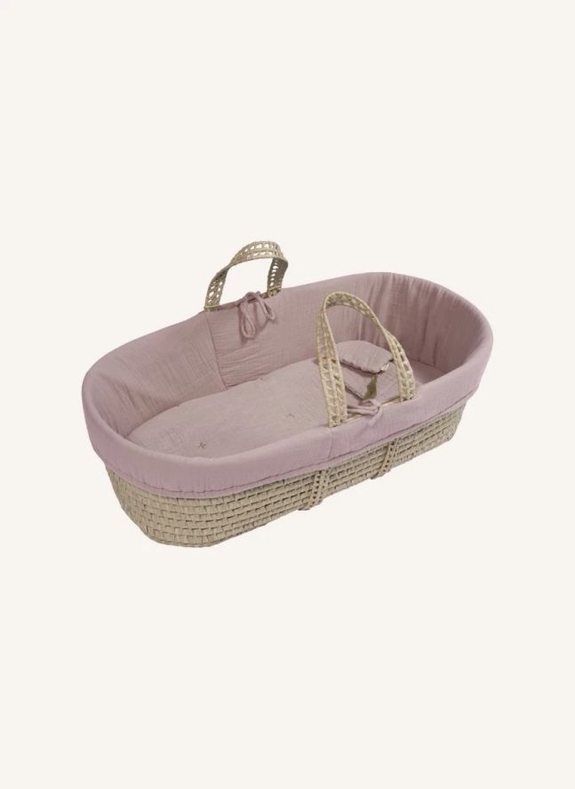 Ropa para capazo de algodón biológico | Dusty Pink S007