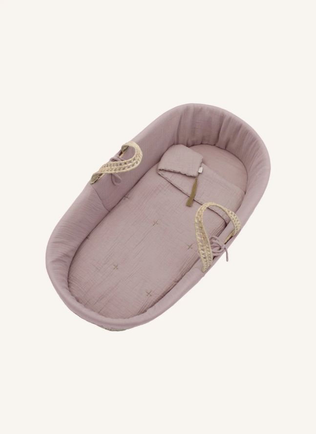 Ropa para capazo de algodón biológico | Dusty Pink S007