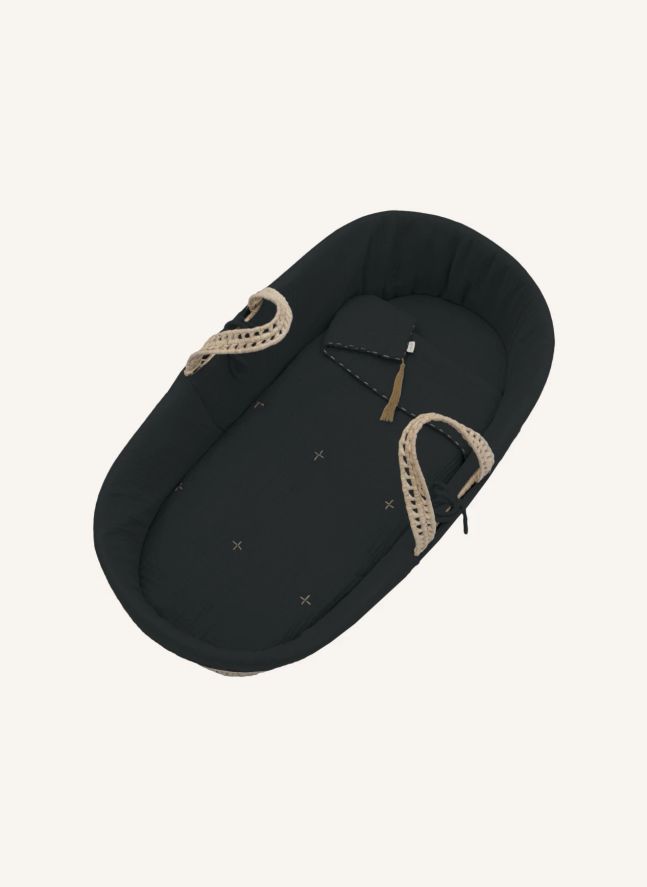 Ropa para capazo de algodón biológico | Dark Grey S021