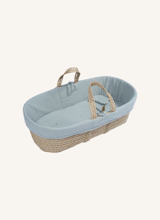 Ropa para capazo de algodón biológico | Sweet Blue S046