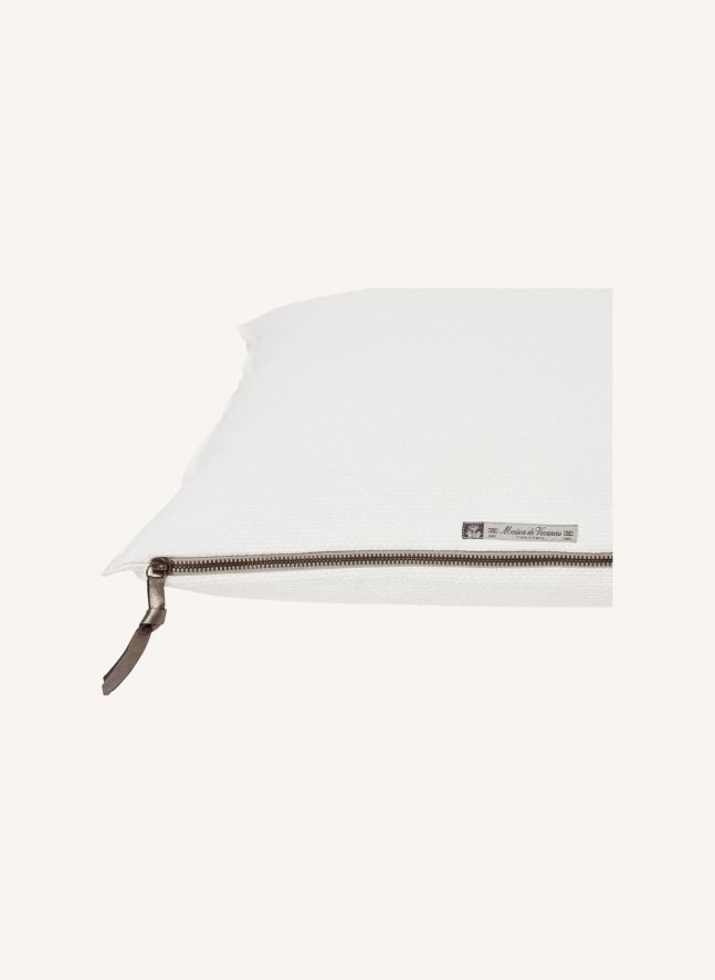 Coussin Vice Versa en toile Formentera | Blanc