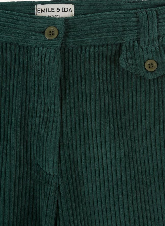 Pantalon Edgar Velours | Vert forêt