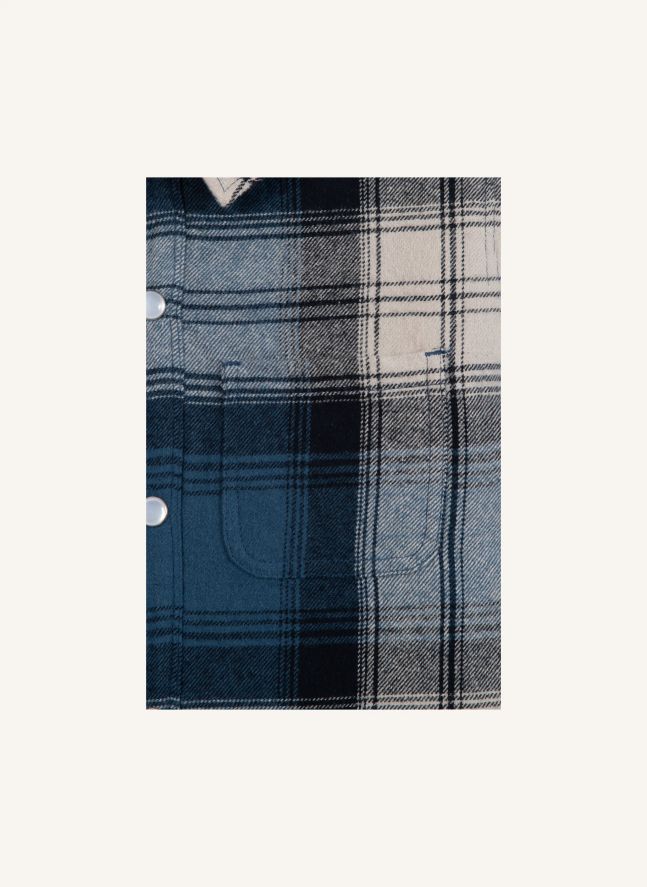 Surchemise Peace Carreaux | Bleu