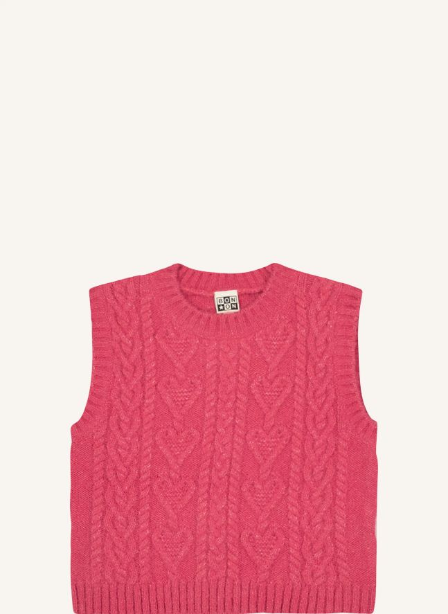 Pull Sans Manches Lucia | Framboise