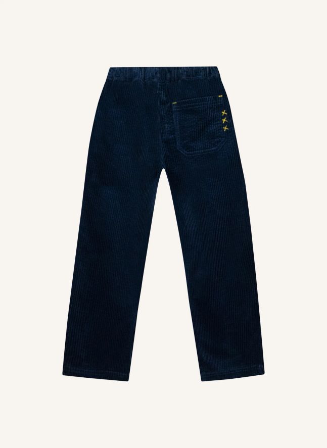 Pantalon Datcha Velours Côtelé | Bleu foncé