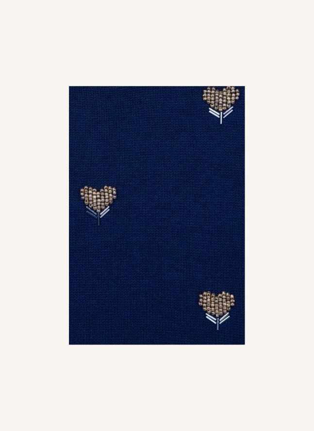Pull Lovely Cœurs | Bleu marine