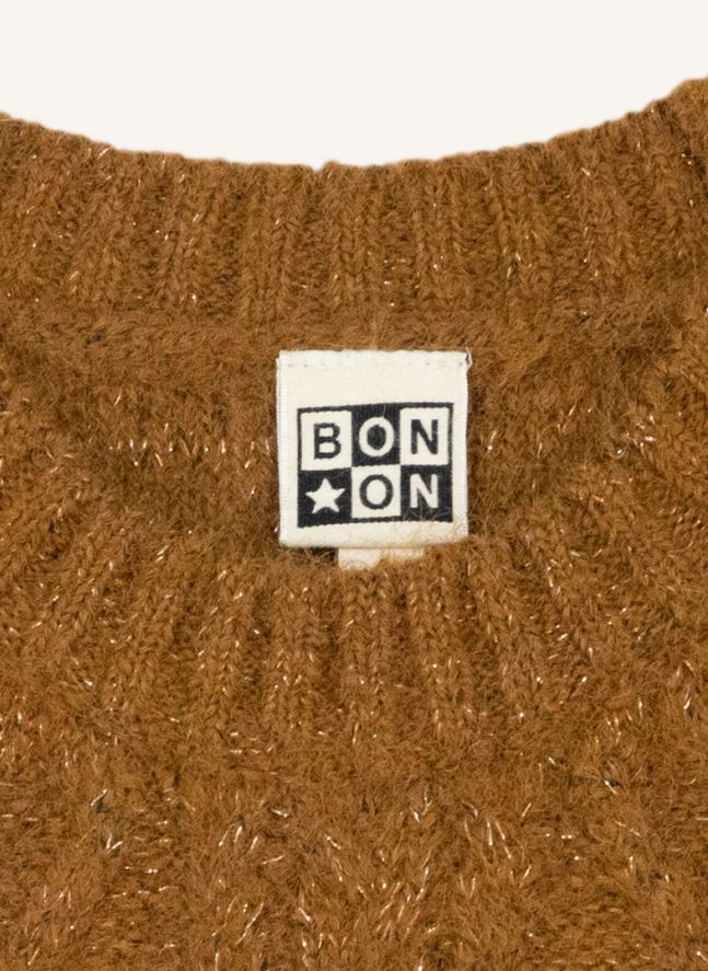 Lucia Sleeveless Sweater | Brown