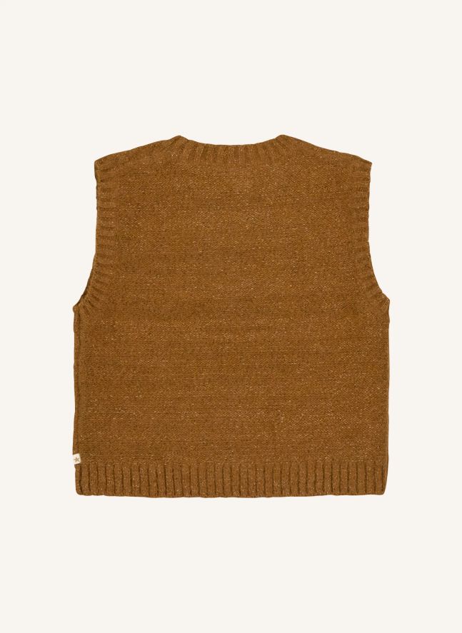 Pull Sans Manches Lucia | Marron