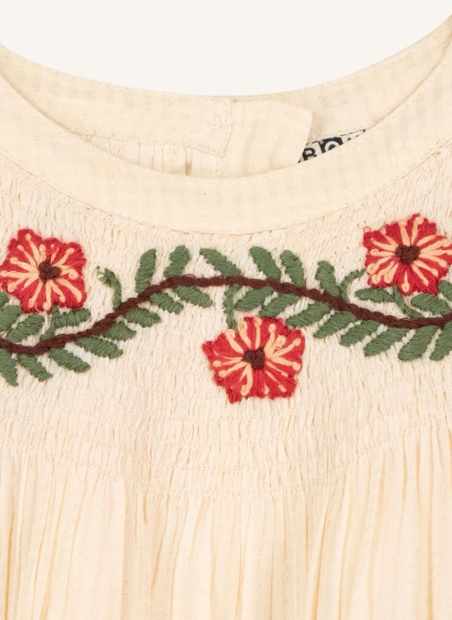 Robe Brodée Parfaite | Ecru