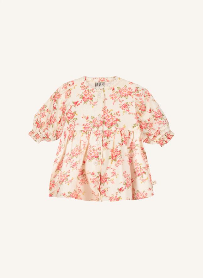 Robe Pivoine Fleurie | Ecru