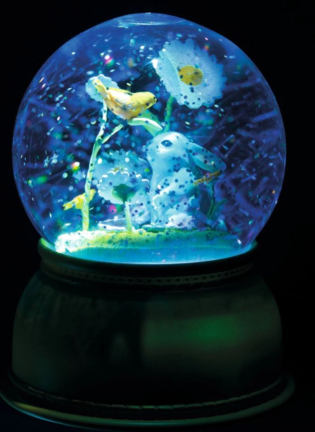 Veilleuse boule à neige Lapin