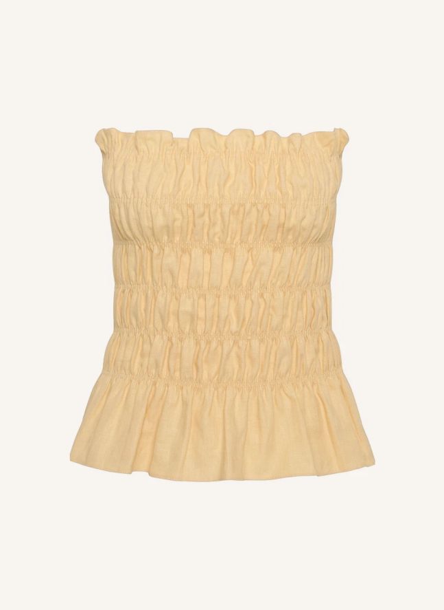 Haut Bustier Tiera Lin | Jaune