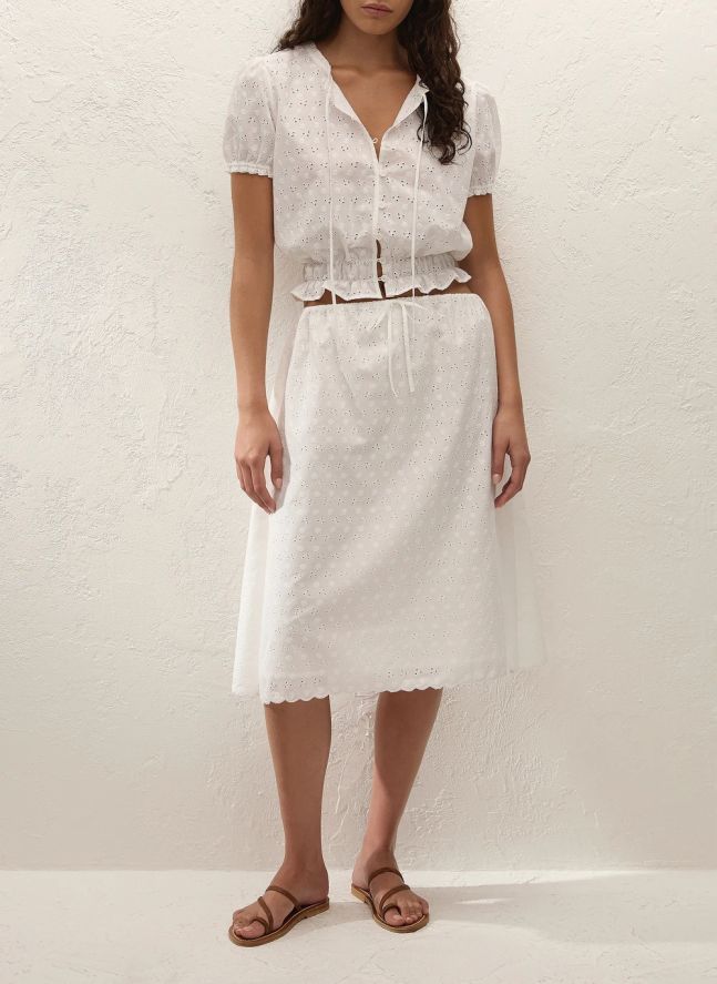 Top Santana Coton | Blanc