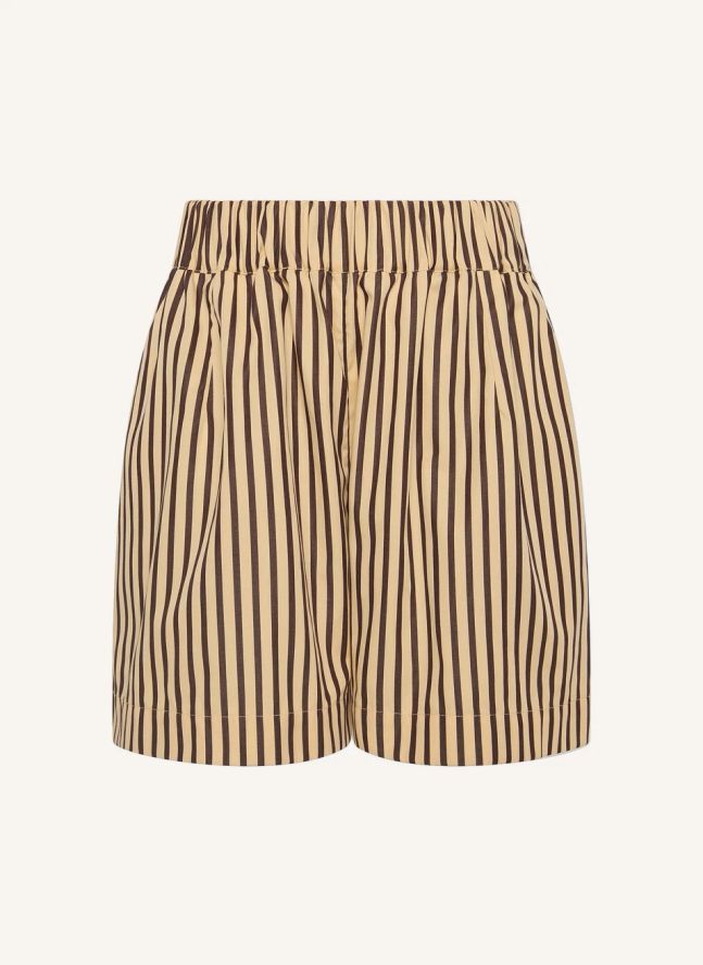 Short Rayures Clemente Coton | Ecru