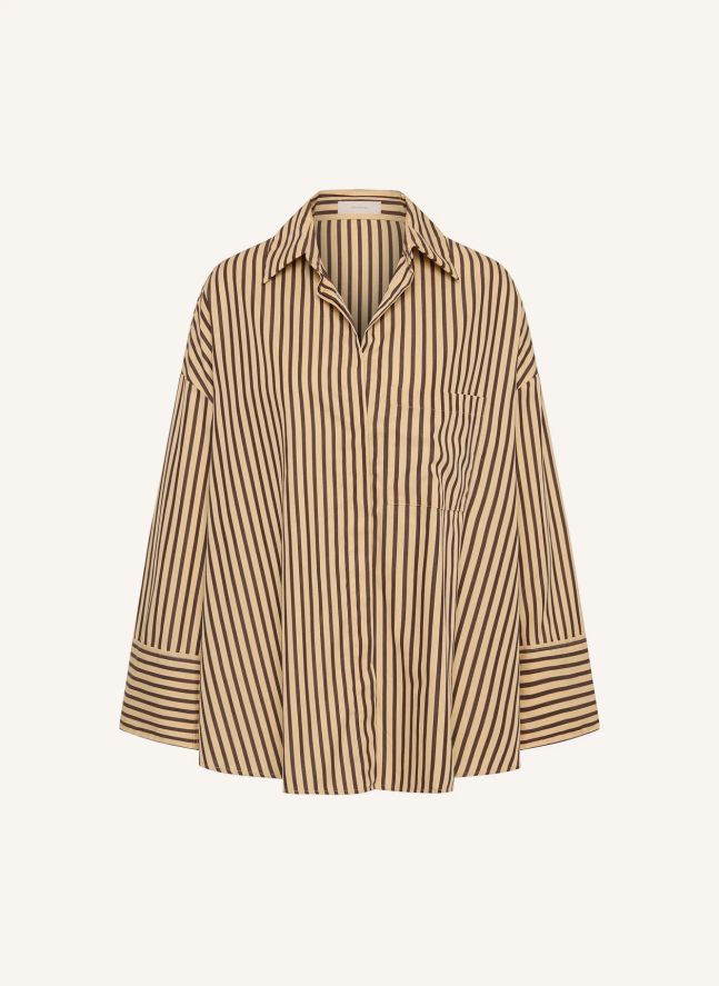 Chemise Rayures Clemente Coton | Ecru