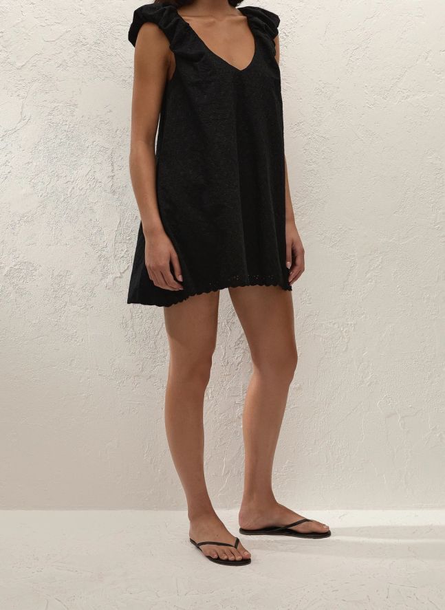 Robe Clementina Coton | Noir