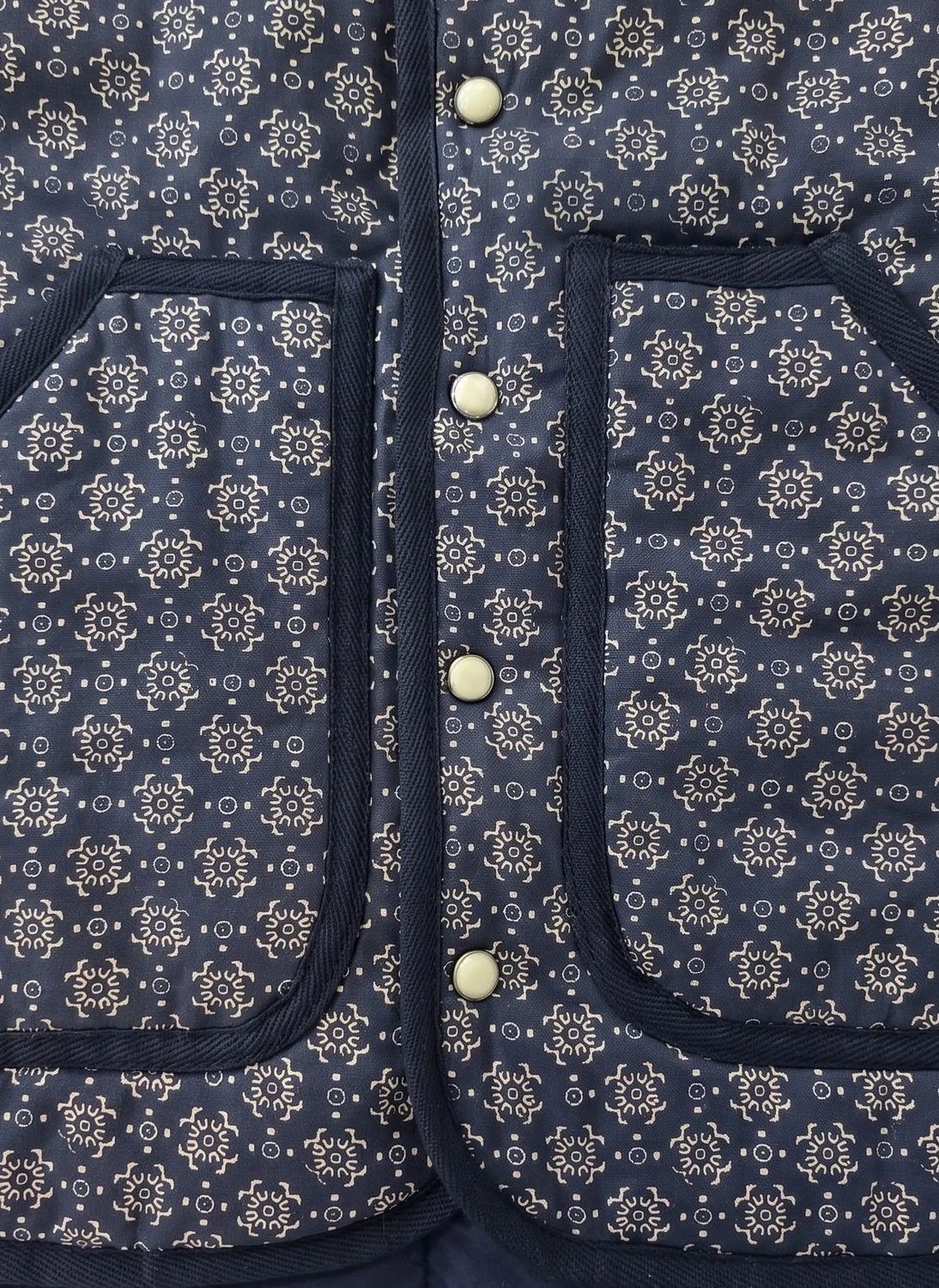 Veste Sans Manches Maria Bandana | Bleu indigo- Image produit n°5
