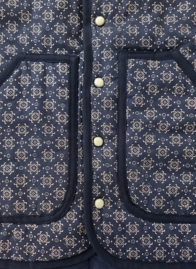 Veste Sans Manches Maria Bandana | Bleu indigo