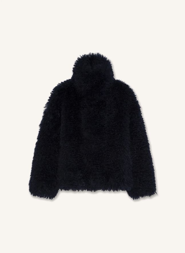 Veste Façon Fourrure Batu | Bleu nuit