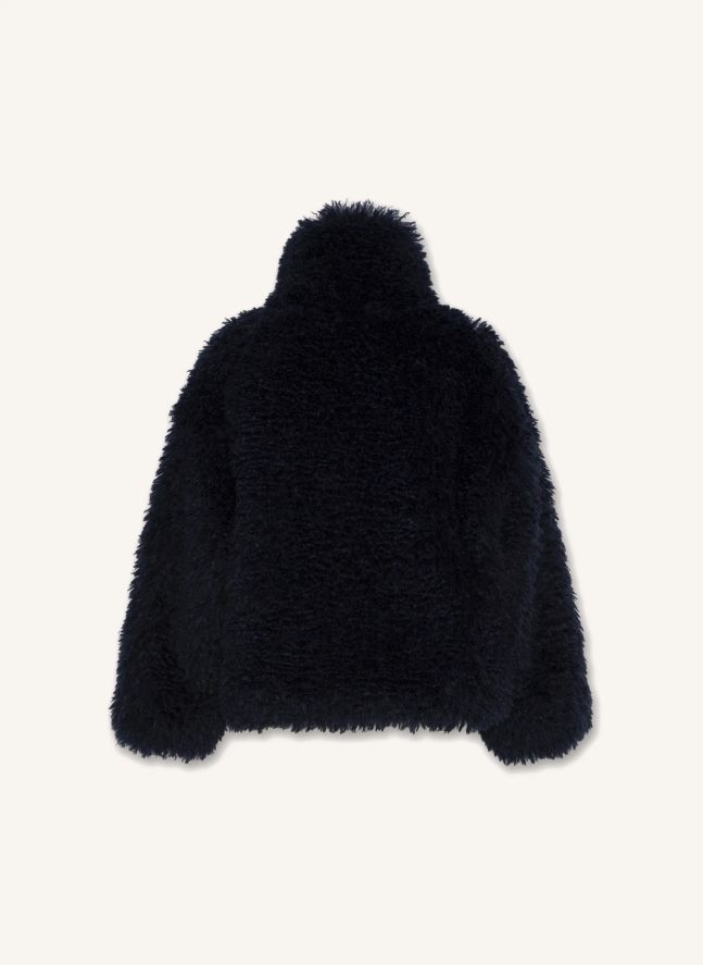 Veste Façon Fourrure Batu | Bleu nuit
