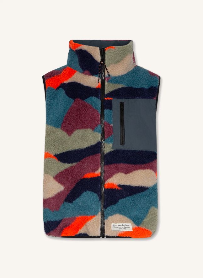 Chaqueta sin mangas reversible Teddy | Azul