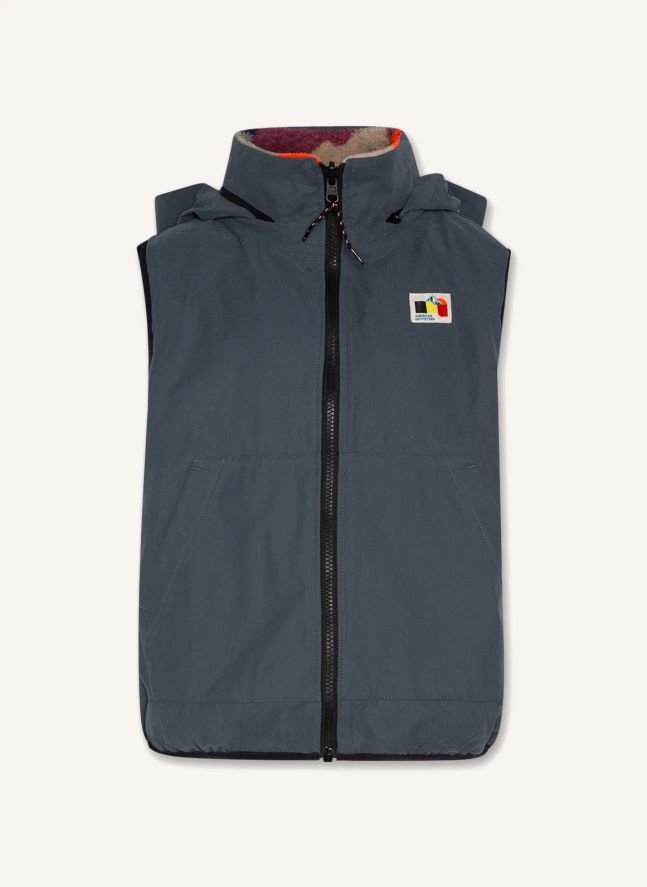 Chaqueta sin mangas reversible Teddy | Azul